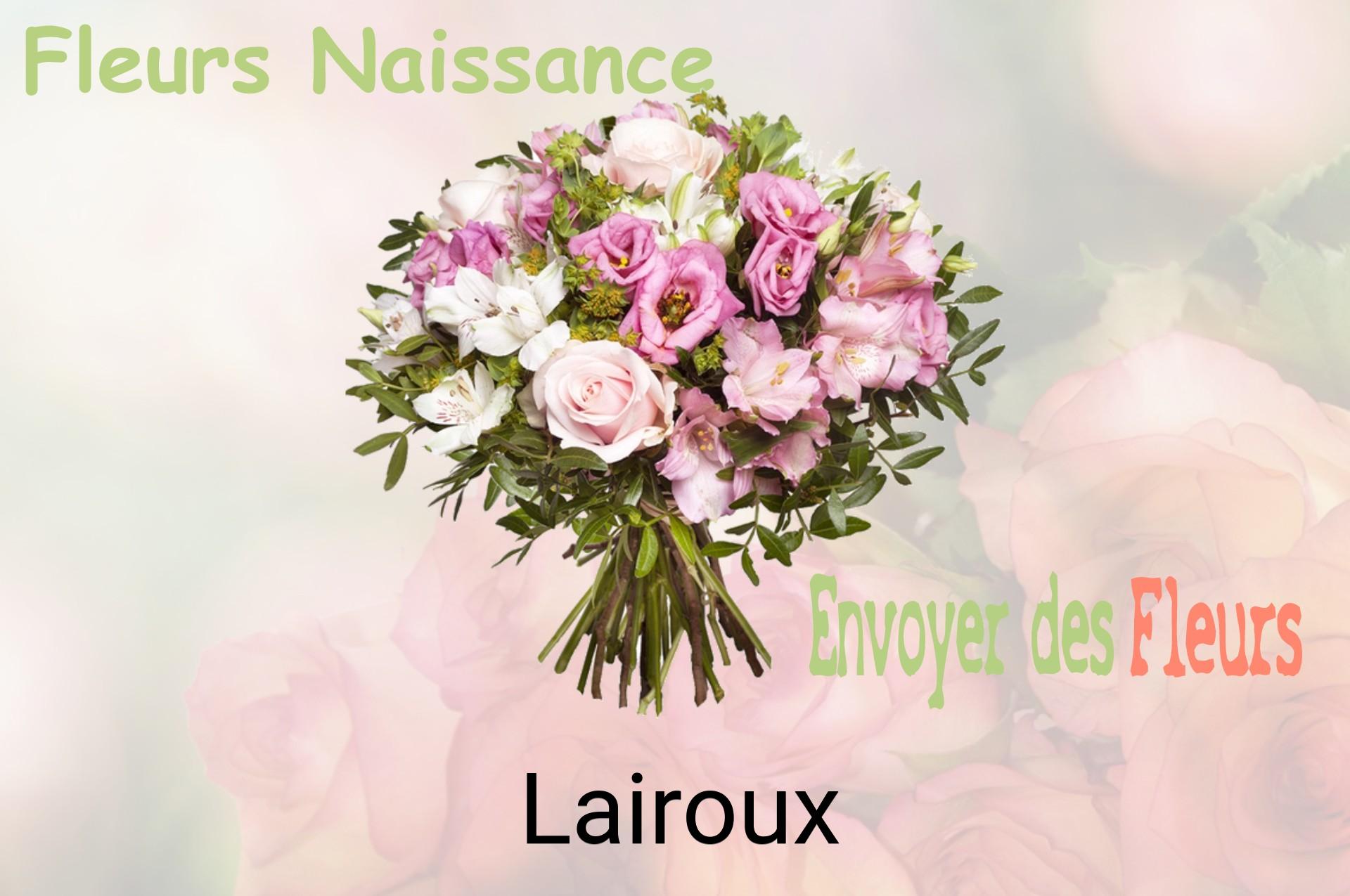 Bouquet de fleurs de naissance livré à Lairoux